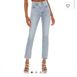 Agolde Light Blue High Rise Women Jeans